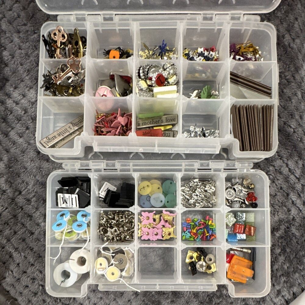 Making Memories Scrapbooking Embellishments Lot Eyelets Tools Mat